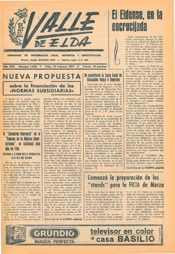 N&uacute;mero 1.068 - 19 de febrero de 1977