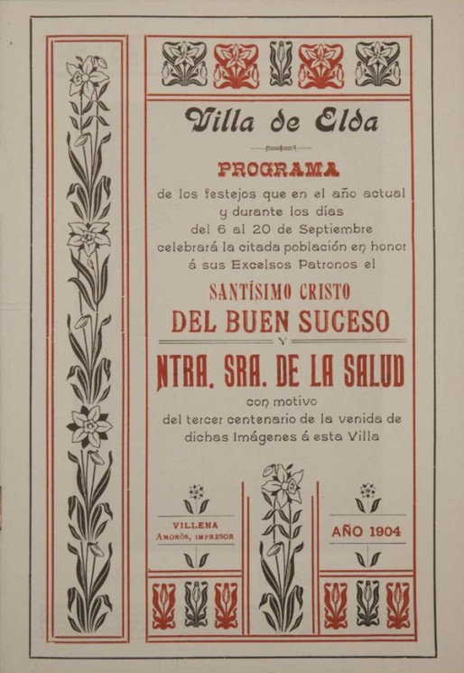 Programa Fiestas Mayores 1904