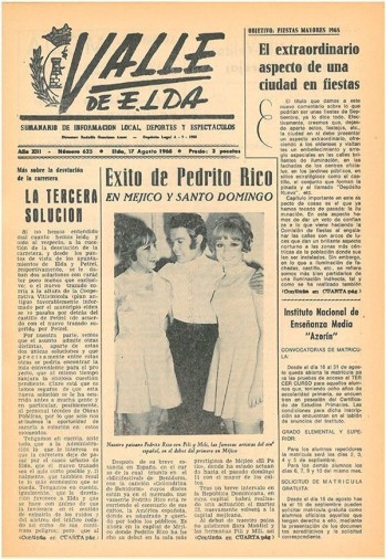 N&uacute;mero 0625 - 17 de agosto de 1968
