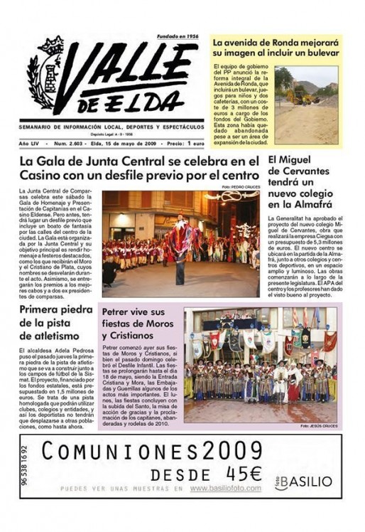 N&uacute;mero 2.603<span>15 de mayo de 2009</span>