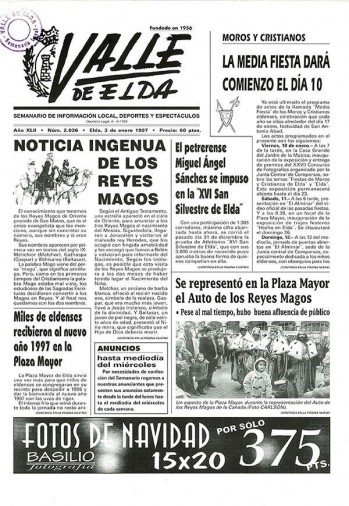 N&uacute;mero 2.036 - 3 de enero de 1997