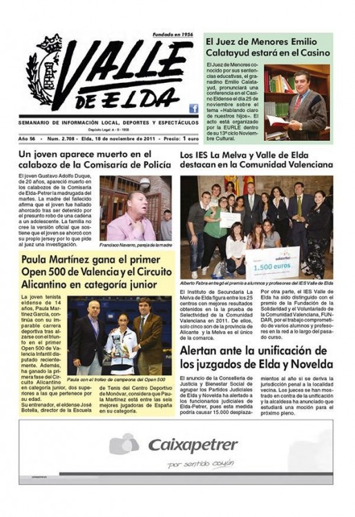 N&uacute;mero 2.708<span>18 de noviembre de 2011</span>