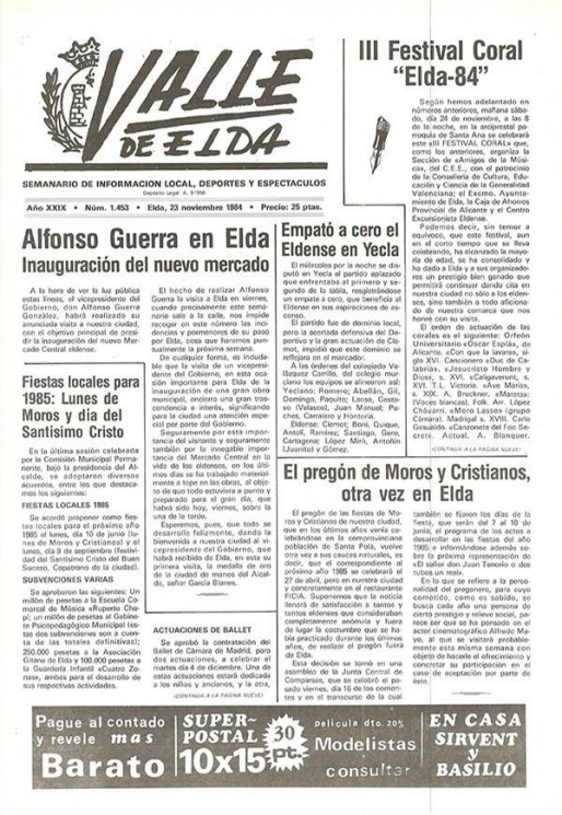 N&uacute;mero 1.453<span>23 de noviembre de 1984</span>