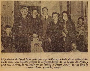 La suerte del Ni&ntilde;o en Elda y Petrer