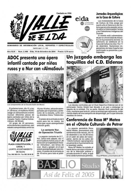 N&uacute;mero 2.406<span>10 de diciembre de 2004</span>