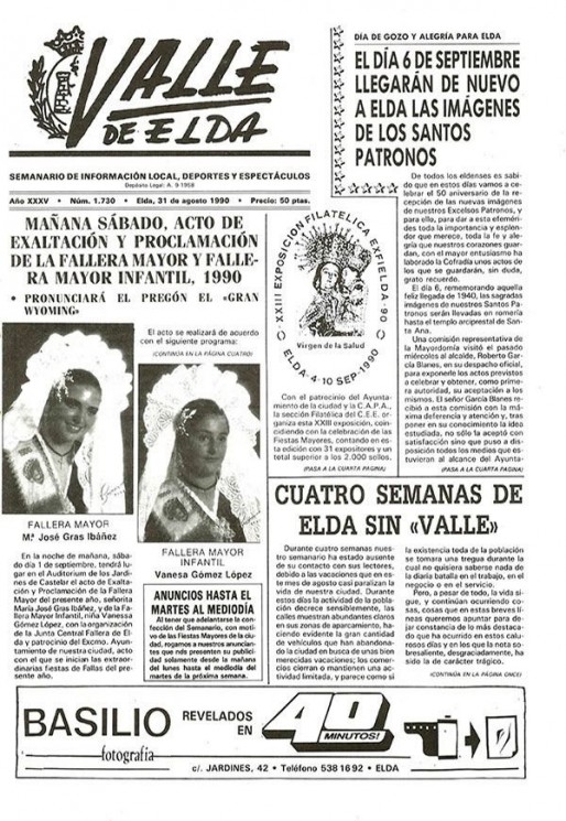 N&uacute;mero 1.730<span>31 de agosto de 1990</span>