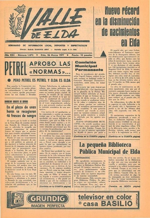 N&uacute;mero 1.073<span>26 de marzo de 1977</span>