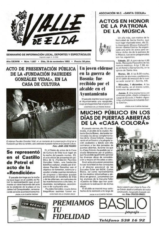 N&uacute;mero 1.887<span>26 de noviembre de 1993</span>