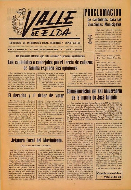 N&uacute;mero 0065<span>23 de noviembre de 1957</span>