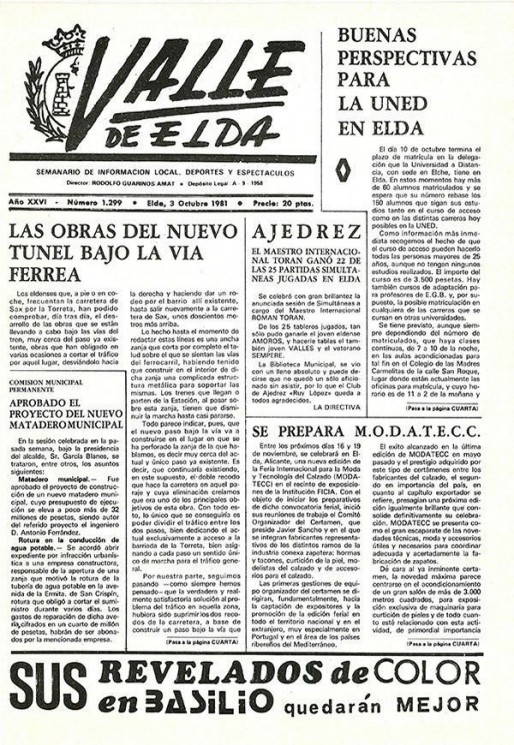 N&uacute;mero 1.299<span>3 de octubre de 1981</span>