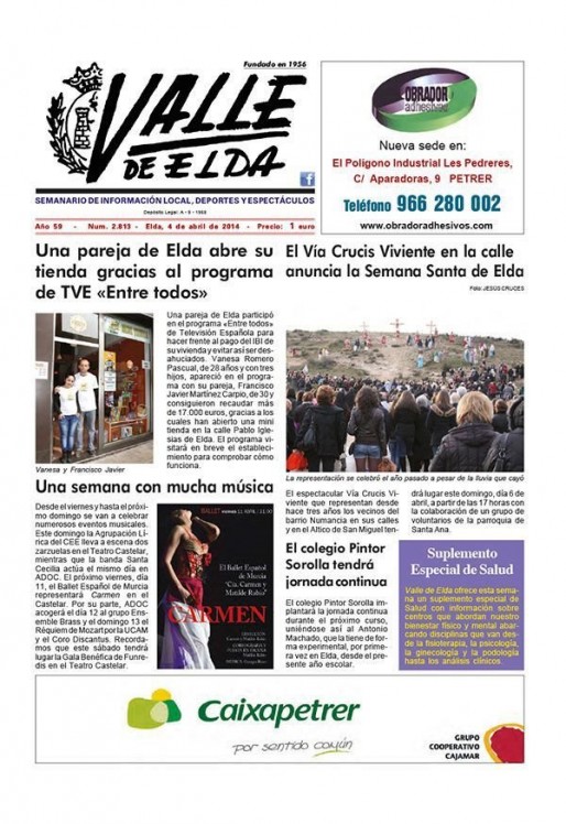 N&uacute;mero 2.813 <span>4 de abril de 2014</span>