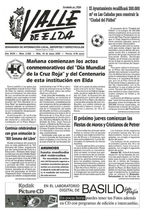 N&uacute;mero 2.293<span>10 de mayo de 2002</span>