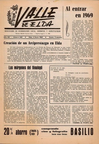 N&uacute;mero 0645 - 4 de enero de 1969