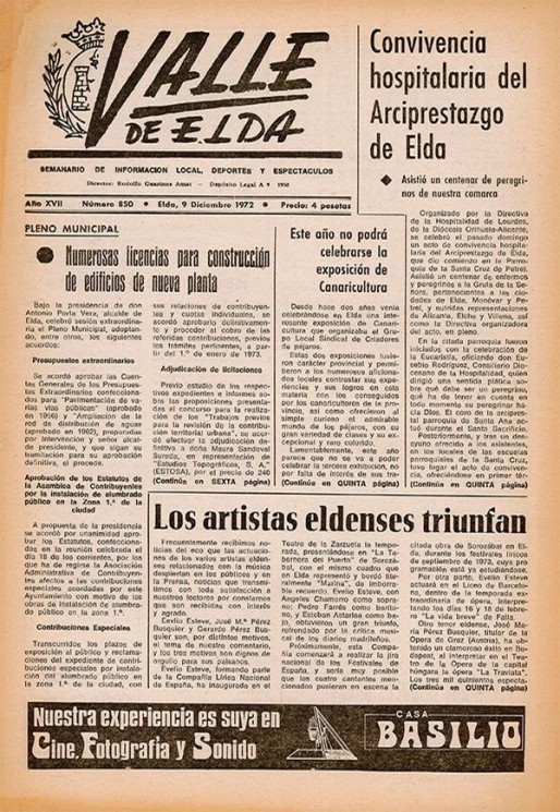N&uacute;mero 0850<span>9 de diciembre de 1972</span>