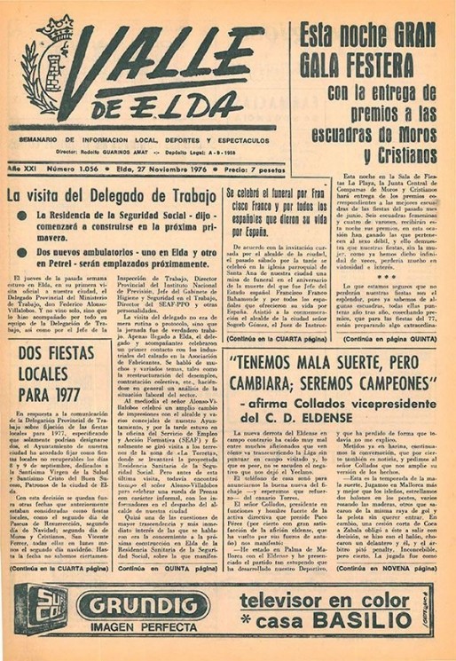 N&uacute;mero 1.056<span>27 noviembre de 1976</span>