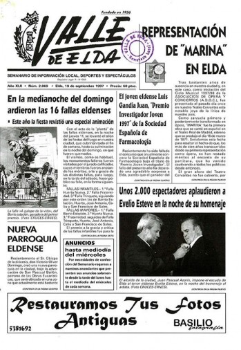 N&uacute;mero 2.069 - 19 de septiembre de 1997