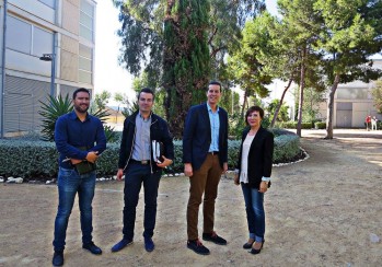 Rub&eacute;n Alfaro se interesa por las mejoras realizadas en el IES Monastil y por sus futuros proyectos