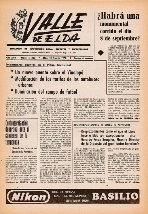 N&uacute;mero 0833<span>12 de agosto de 1972</span>