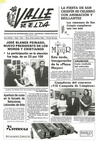 N&uacute;mero 1.931 - 28 de octubre de 1994