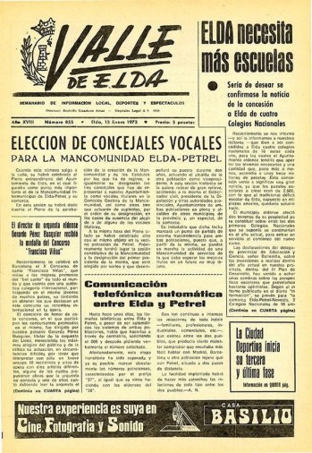 N&uacute;mero 0855 - 13 de enero de 1973