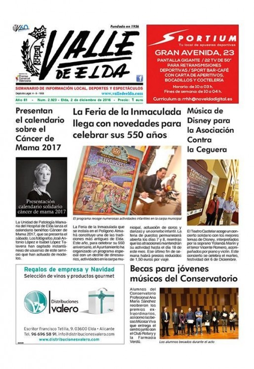 N&uacute;mero 2.923<span>2 de diciembre de 2016</span>