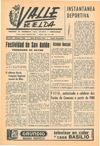 N&uacute;mero 1.166 - 20 de enero de 1979