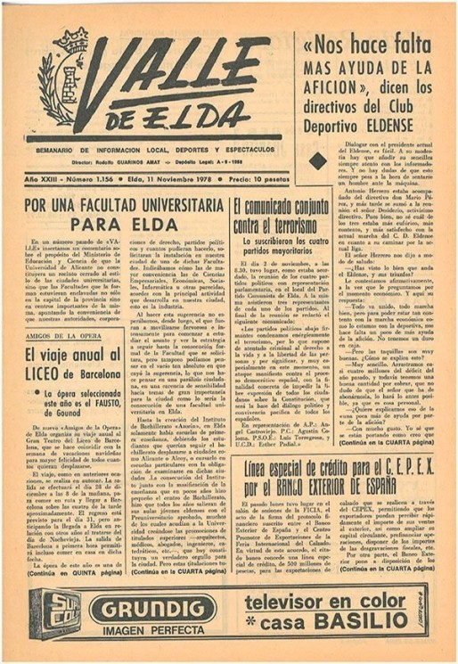 N&uacute;mero 1.156<span>11 de noviembre de 1978</span>