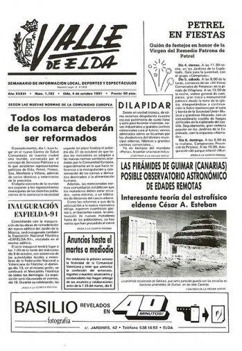 N&uacute;mero 1.783 - 4 de octubre de 1991