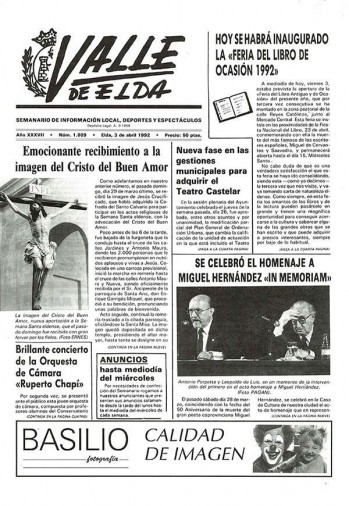 N&uacute;mero 1.809 - 3 de abril de 1992