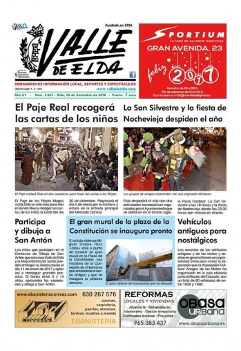 N&uacute;mero 2.927 - 30 de diciembre de 2016
