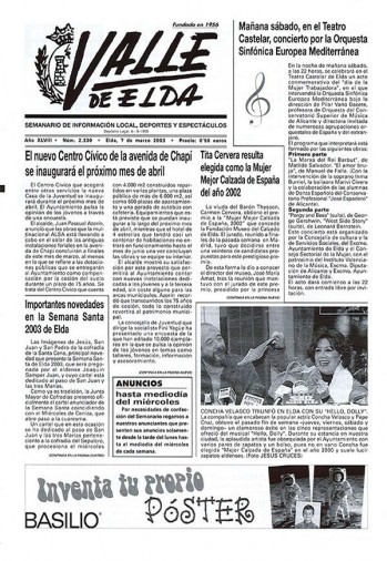 N&uacute;mero 2.330 - 7 de marzo de 2003