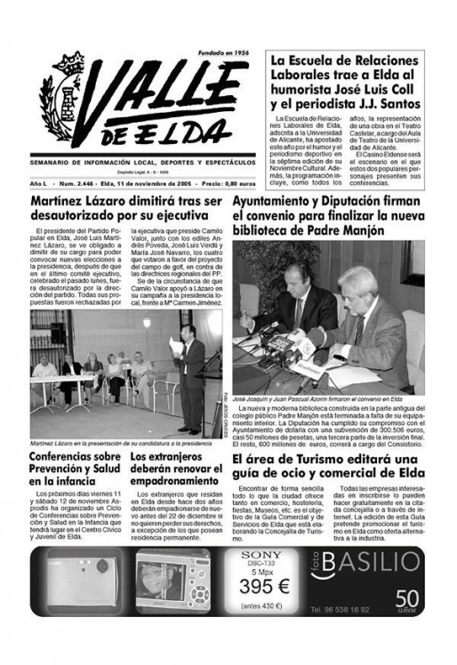 N&uacute;mero 2.446<span>11 de noviembre de 2005</span>