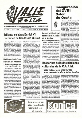 N&uacute;mero 1.498 - 1 de noviembre de 1985
