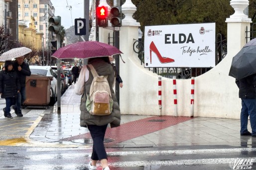 D&iacute;a de intensa lluvia en Elda