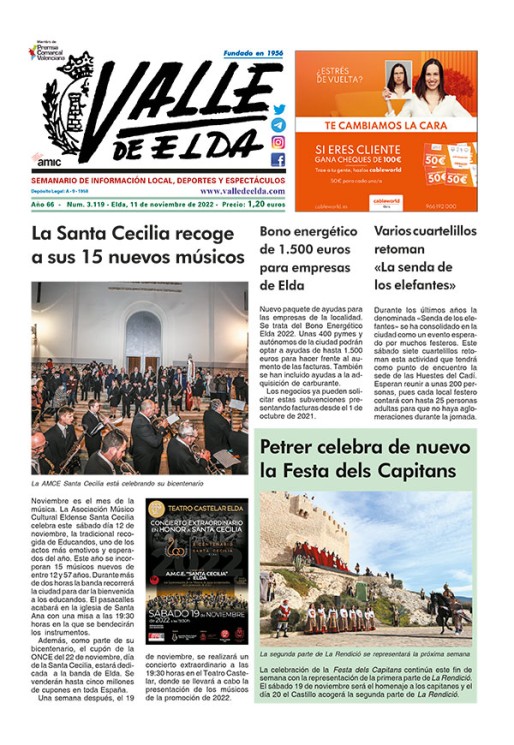 N&uacute;mero 3.119<span>11 de noviembre de 2022</span>