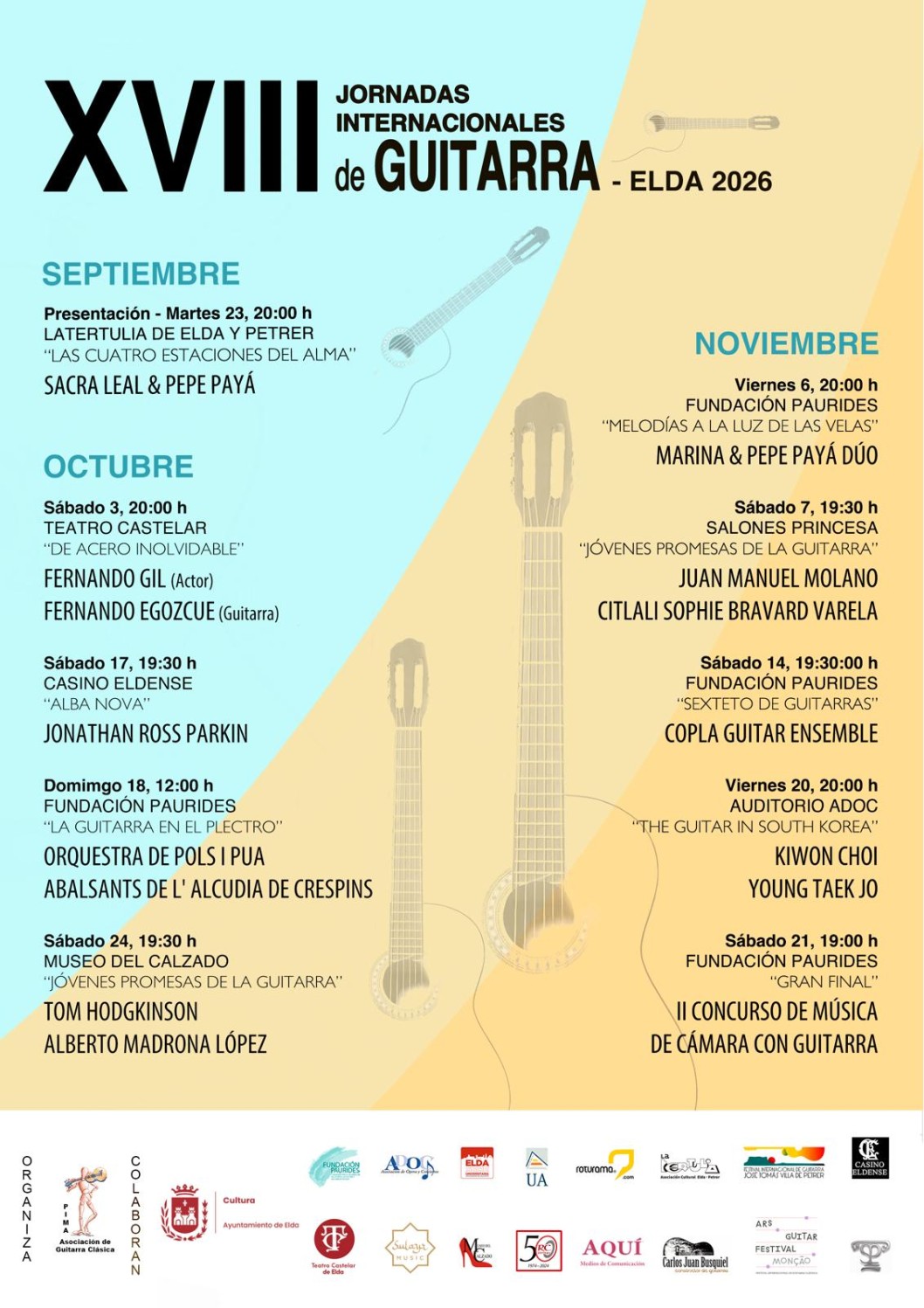 M&uacute;sica: 18&ordf; edici&oacute;n de las Jornadas Internacionales de Guitarra