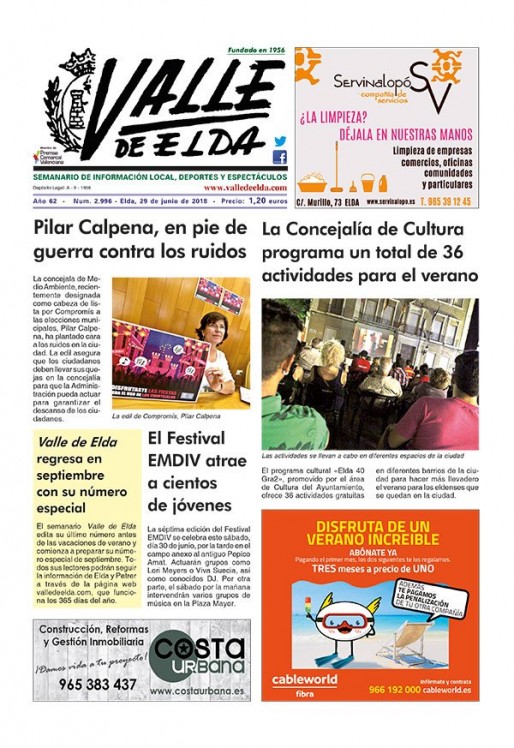 N&uacute;mero 2.996<span>29 de junio de 2018</span>