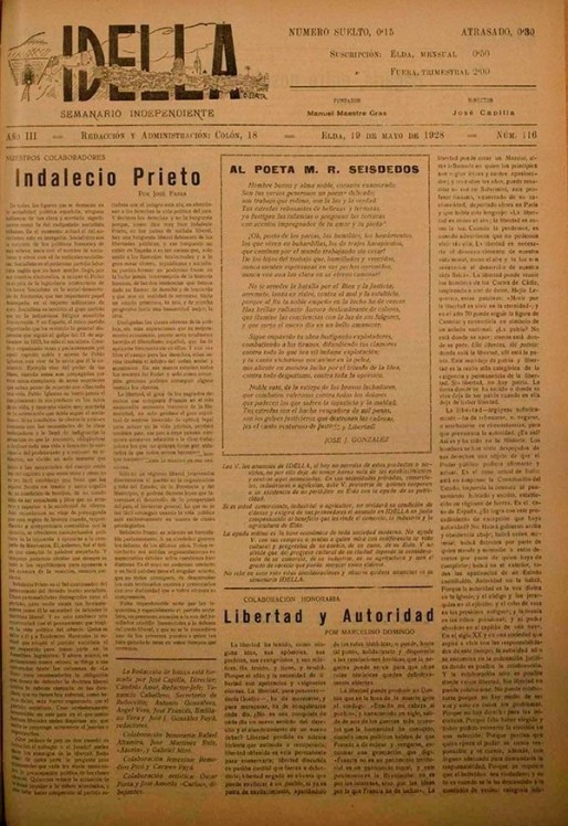 Idella n&ordm; 116<span>A&ntilde;o 1928</span>