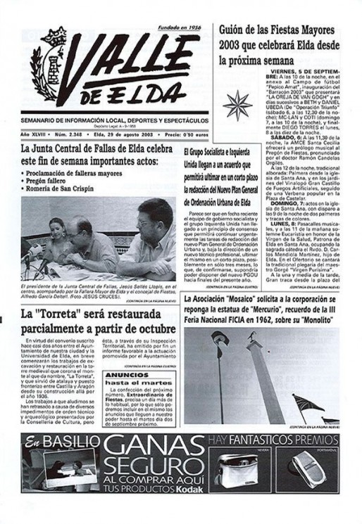 N&uacute;mero 2.348<span>29 de agosto de 2003</span>