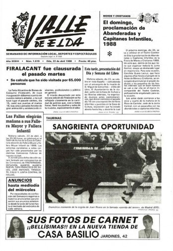 N&uacute;mero 1.619 - 22 de abril de 1988
