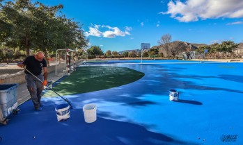 Rehabilitan las pistas de los colegios Pintor Sorolla y Miguel Hern&aacute;ndez