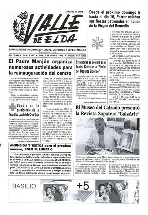 N&uacute;mero 2.353 <span>3 de octubre de 2003</span>