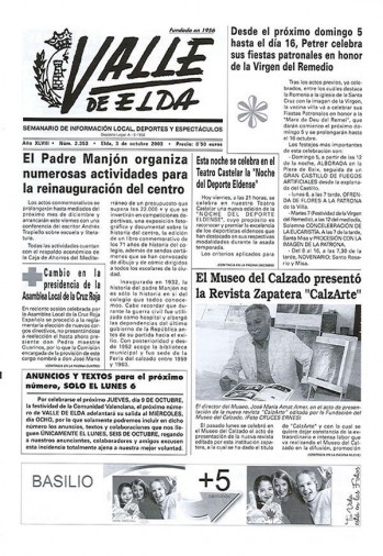 N&uacute;mero 2.353  - 3 de octubre de 2003