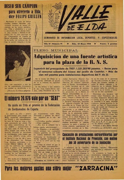 N&uacute;mero 0091<span>24 de mayo de 1958</span>