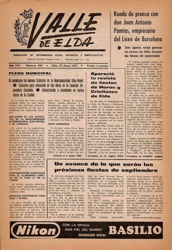 N&uacute;mero 0822 - 27 de mayo de 1972