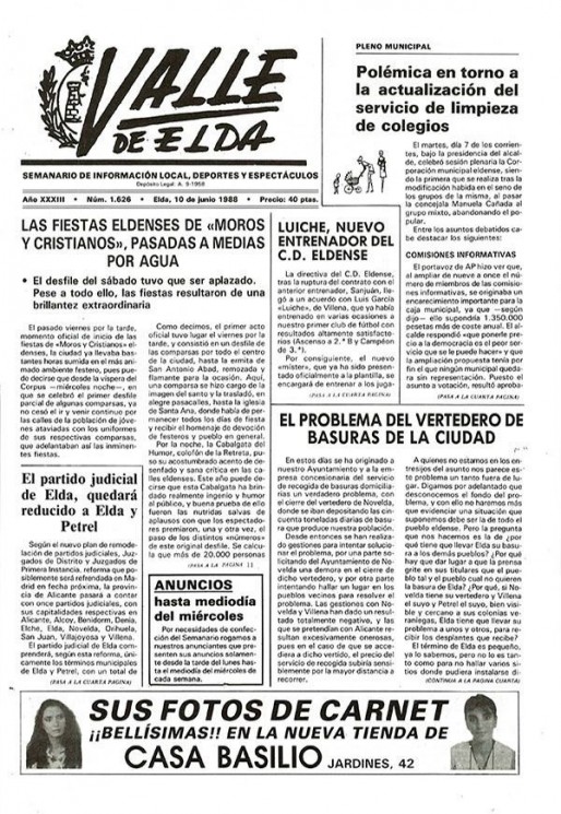 N&uacute;mero 1.626<span>10 de junio de 1988</span>