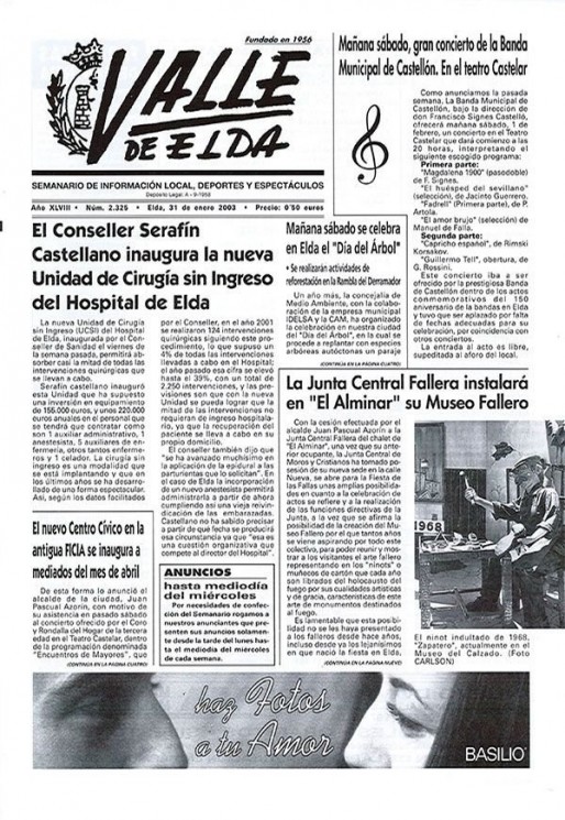 N&uacute;mero 2.325<span>31 de enero de 2003</span>