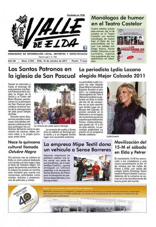 N&uacute;mero 2.703<span>14 de octubre de 2011</span>
