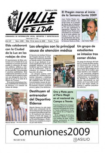 N&uacute;mero 2.595 - 19 de marzo de 2009