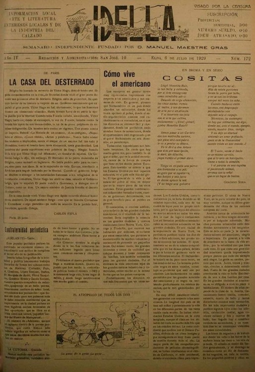 Idella n&ordm; 172<span>A&ntilde;o 1929</span>